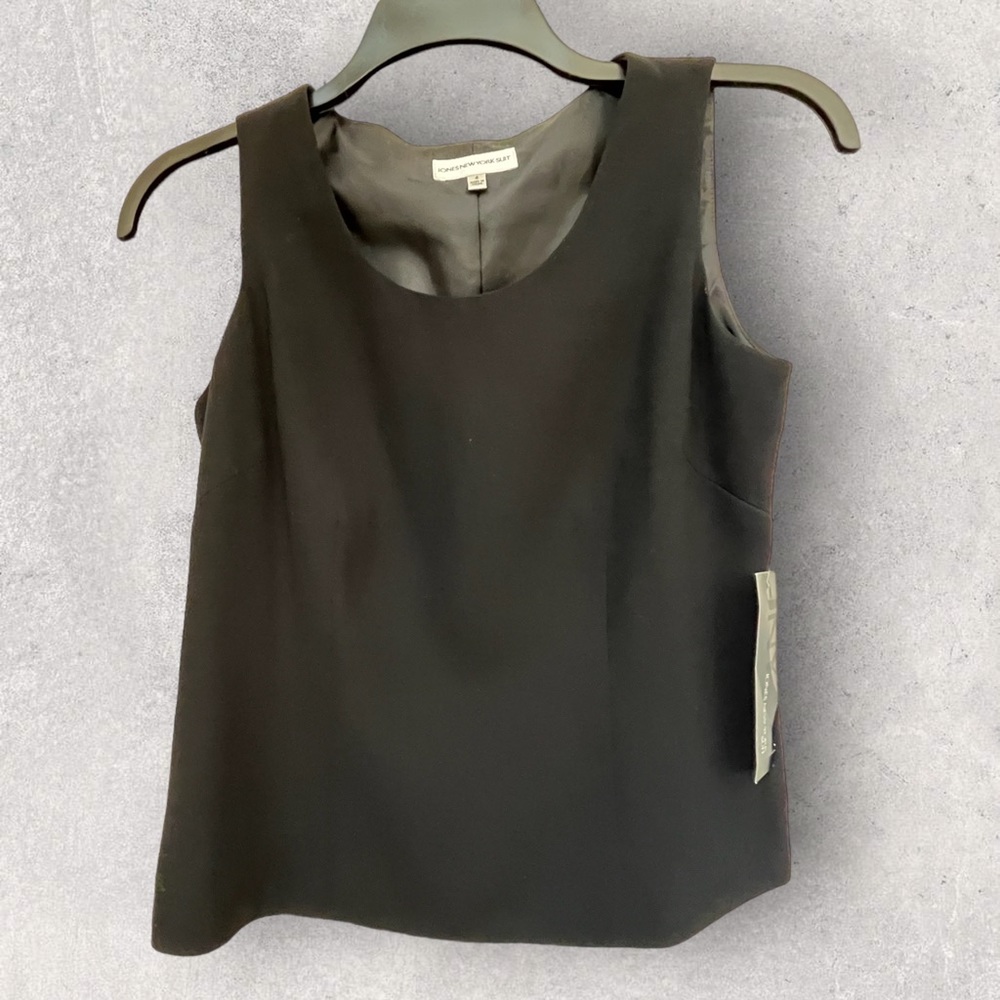 ⭐️ NWT - Jones New York Black Woman's Suit Vest Shell Size 4